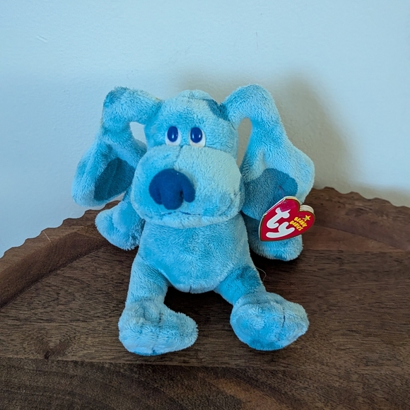 Ty | Toys | Ty Beanie Baby Blue The Blue Dog Nick Jr Blues Clues 65 ...
